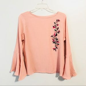 St. John’s Bay | Bell Sleeve Floral Shirt